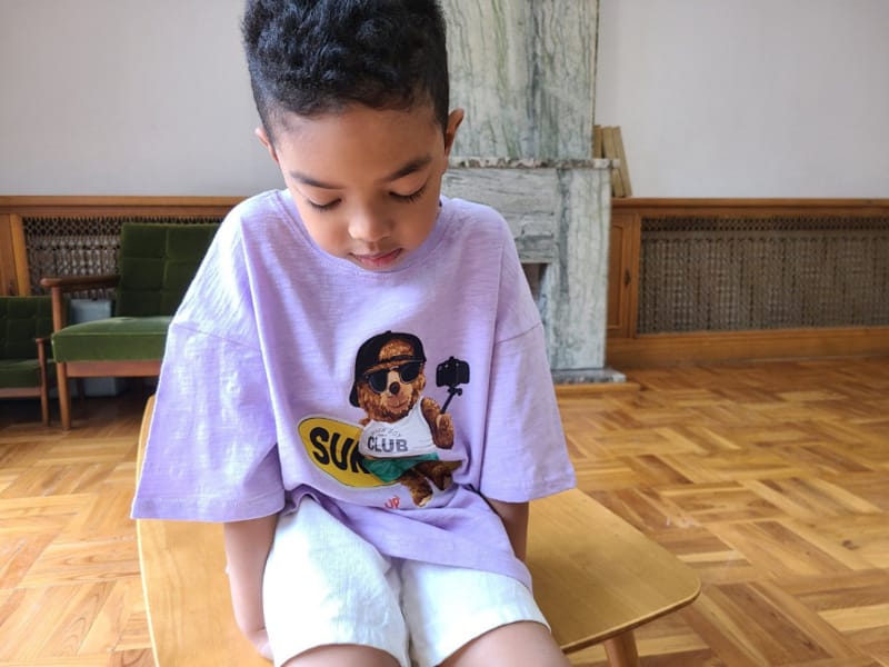 MOOI STORE - Korean Children Fashion - #Kfashion4kids - Surfer Teddy Tee - 2