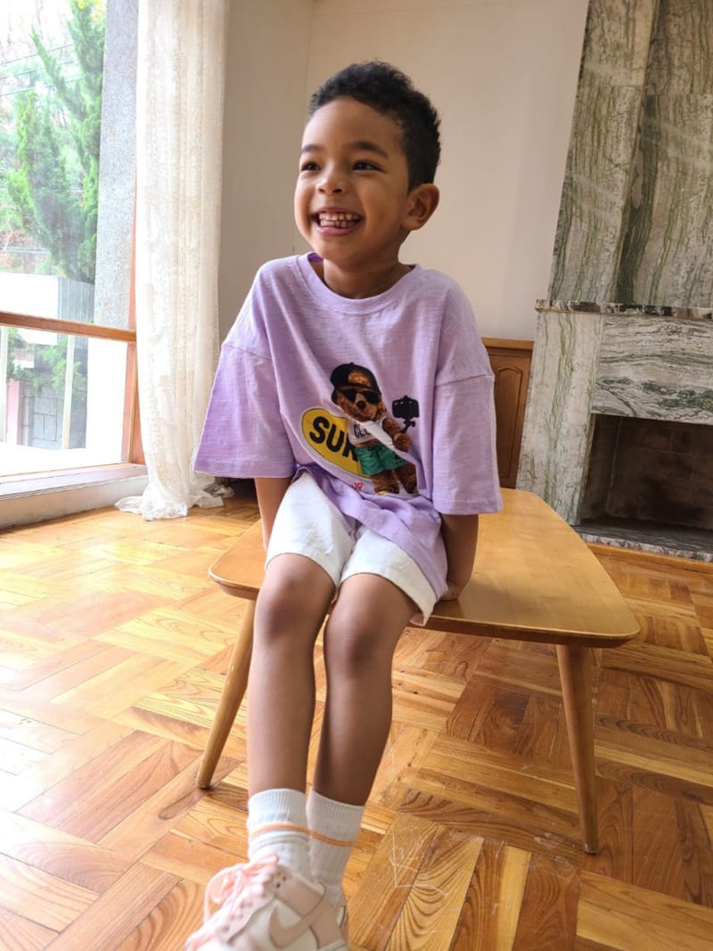 MOOI STORE - Korean Children Fashion - #Kfashion4kids - Surfer Teddy Tee - 4