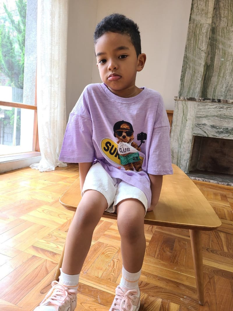 MOOI STORE - Korean Children Fashion - #Kfashion4kids - Surfer Teddy Tee - 6