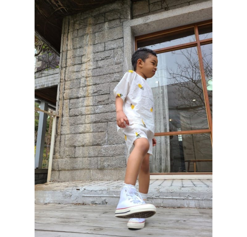 MOOI STORE - Korean Children Fashion - #Kfashion4kids - Pine Top Bottom Set - 10