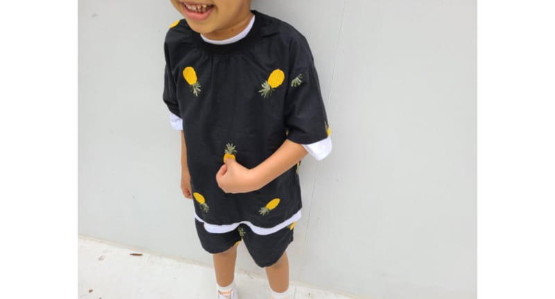 MOOI STORE - Korean Children Fashion - #Kfashion4kids - Pine Top Bottom Set - 5