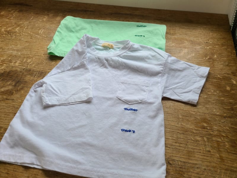 MOOI STORE - Korean Children Fashion - #Kfashion4kids - Pocket Embroidery Tee - 10