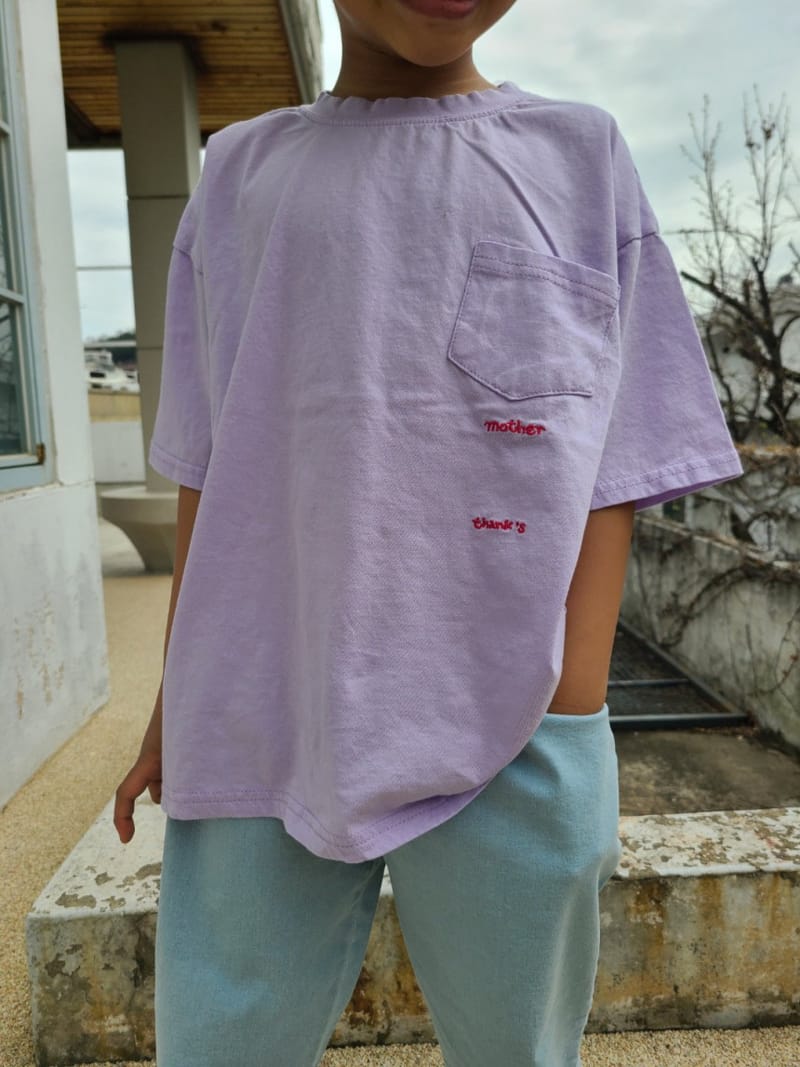MOOI STORE - Korean Children Fashion - #Kfashion4kids - Pocket Embroidery Tee - 2