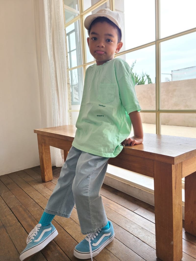 MOOI STORE - Korean Children Fashion - #Kfashion4kids - Pocket Embroidery Tee - 3
