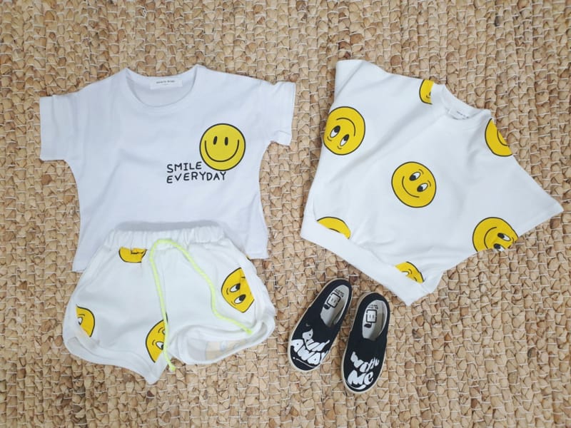 MORAN - Korean Children Fashion - #Kfashion4kids - Smile 2Tee bottom Set - 2