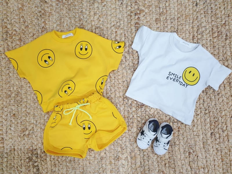 MORAN - Korean Children Fashion - #Kfashion4kids - Smile 2Tee bottom Set - 3