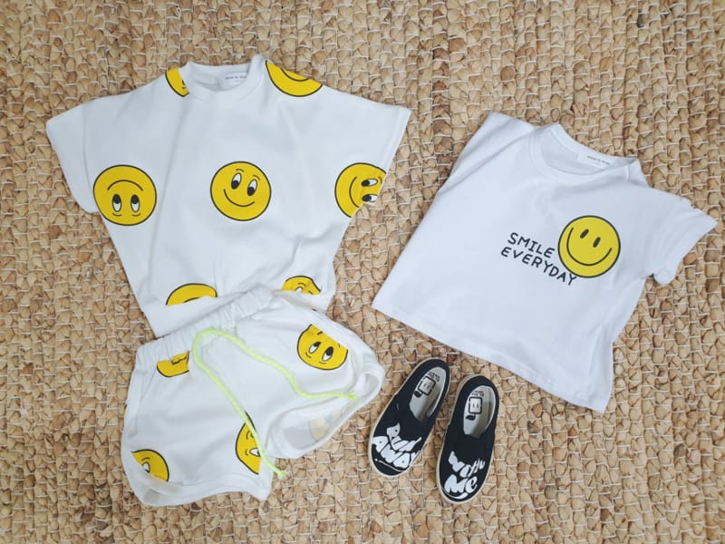 MORAN - Korean Children Fashion - #Kfashion4kids - Smile 2Tee bottom Set - 4