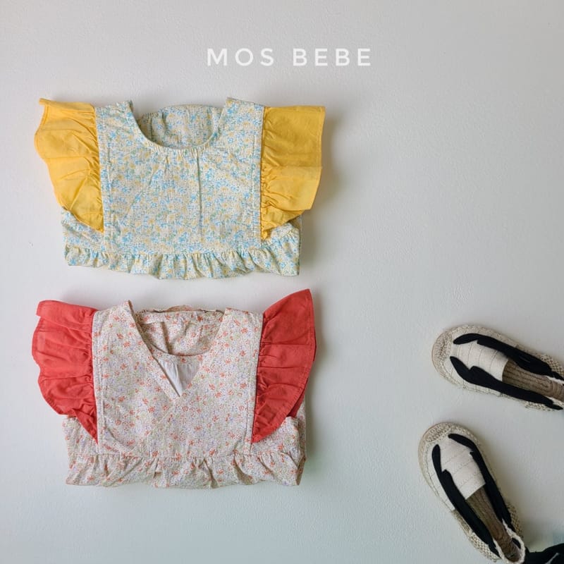 MOS BEBE - Korean Children Fashion - #Kfashion4kids - Flory Wing Bodysuit - 2