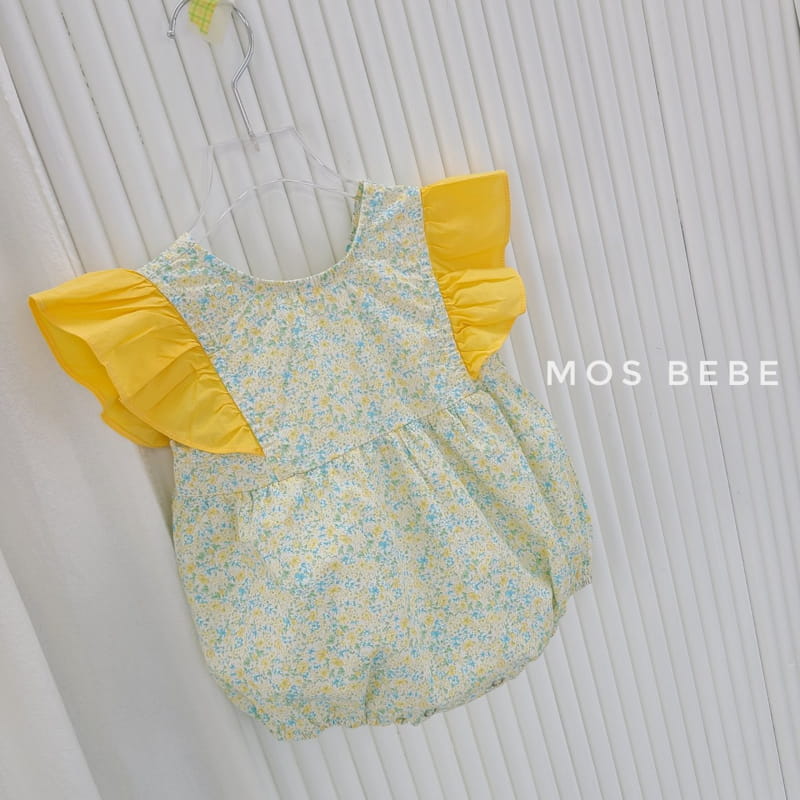 MOS BEBE - Korean Children Fashion - #Kfashion4kids - Flory Wing Bodysuit - 4