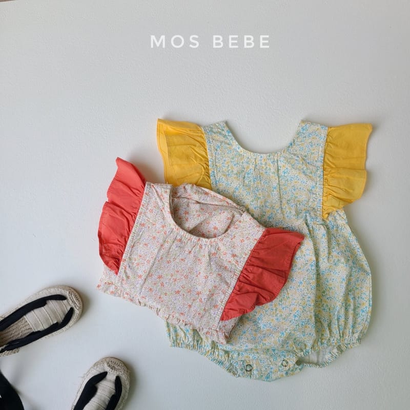 MOS BEBE - Korean Children Fashion - #Kfashion4kids - Flory Wing Bodysuit - 6