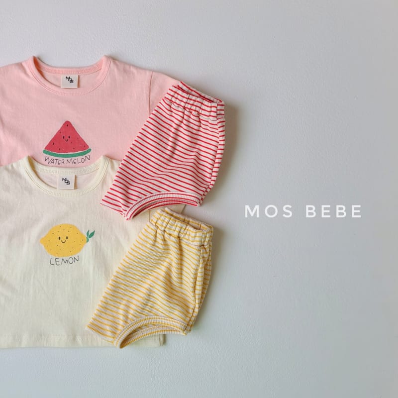 MOS BEBE - Korean Children Fashion - #Kfashion4kids - Fruit Tio Bottom Set - 7