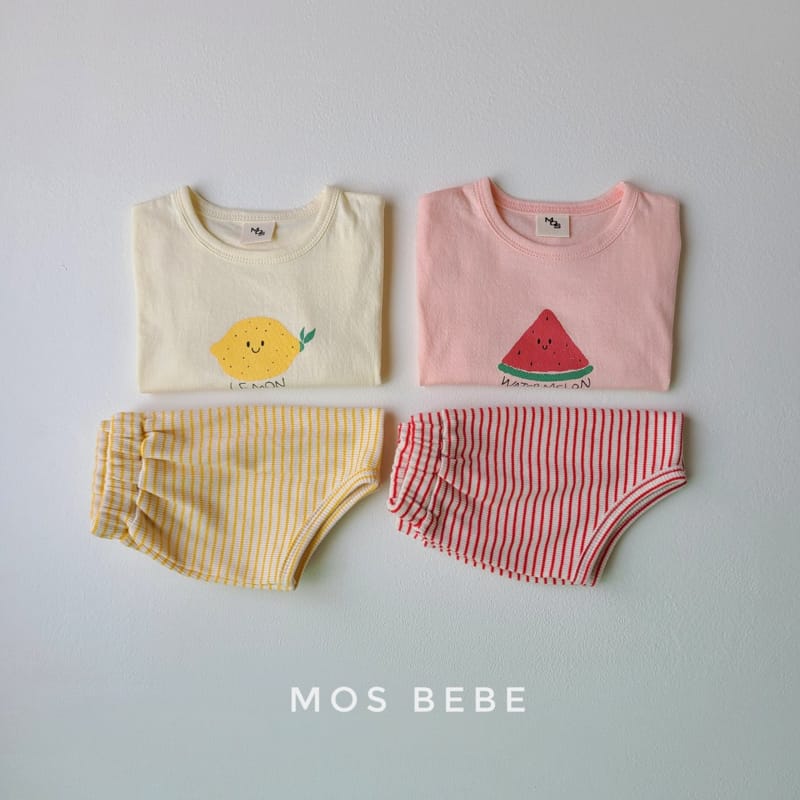 MOS BEBE - Korean Children Fashion - #Kfashion4kids - Fruit Tio Bottom Set - 8