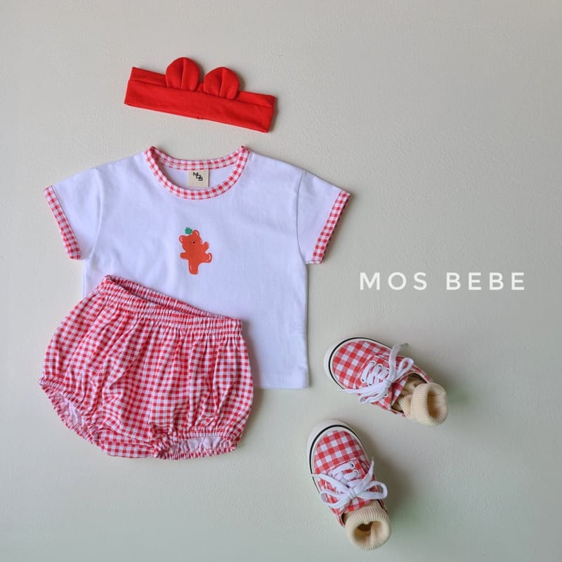 MOS BEBE - Korean Children Fashion - #Kfashion4kids - Jelly Bear Top Bottom Set