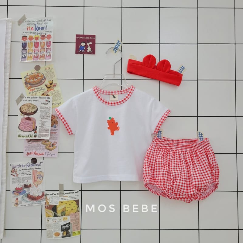MOS BEBE - Korean Children Fashion - #Kfashion4kids - Jelly Bear Top Bottom Set - 8