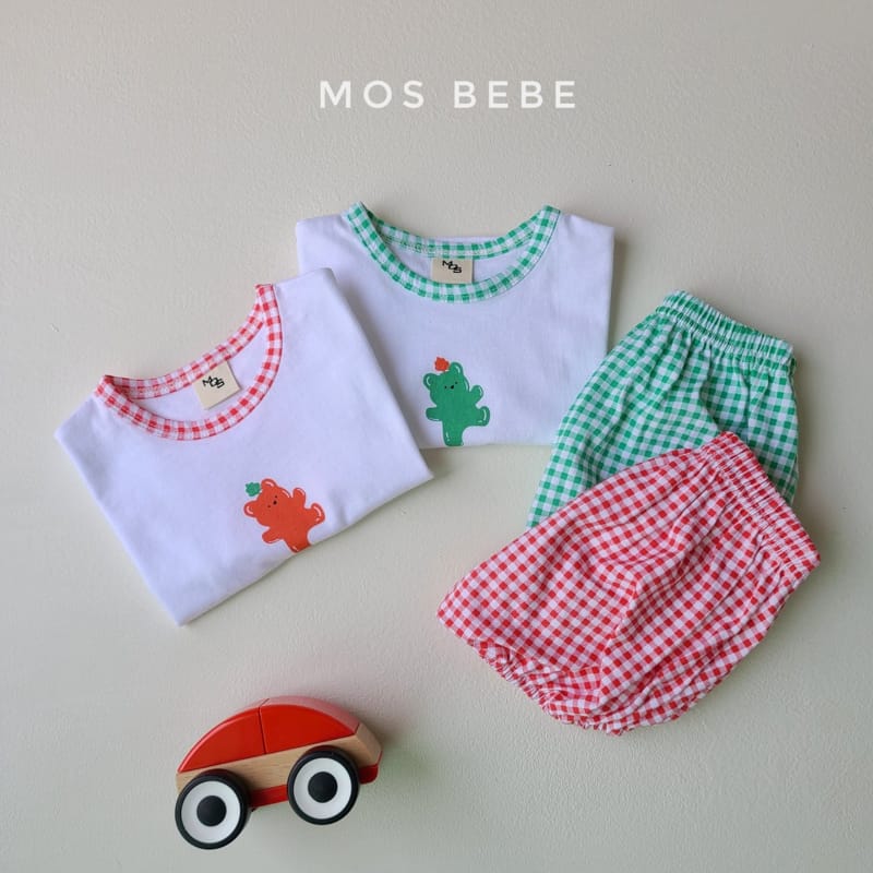 MOS BEBE - Korean Children Fashion - #Kfashion4kids - Jelly Bear Top Bottom Set - 9