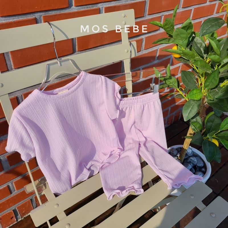 MOS BEBE - Korean Children Fashion - #Kfashion4kids - Cotton Candy Top Bottom Set - 3