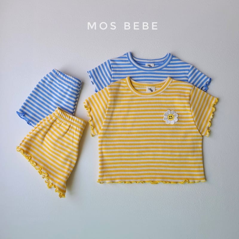 MOS BEBE - Korean Children Fashion - #Kfashion4kids - Daisy Top Bottom Set