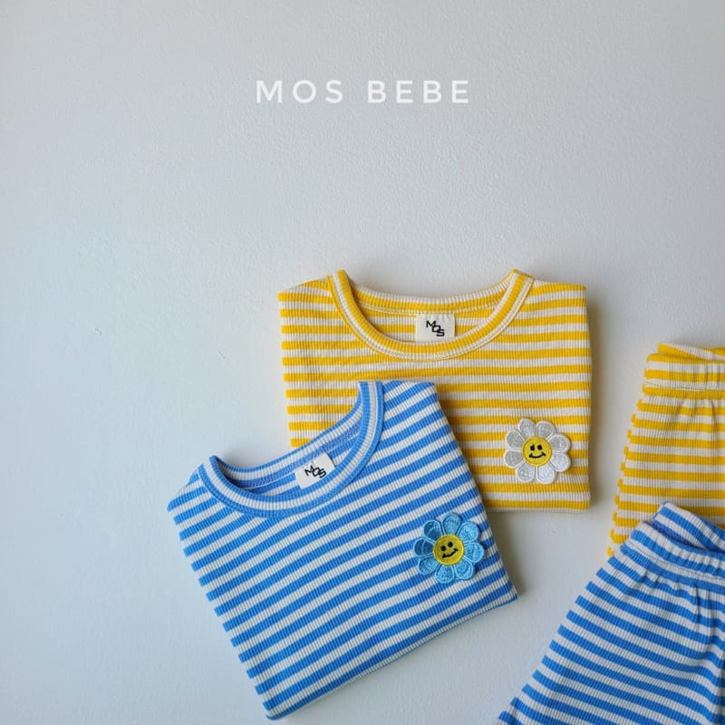 MOS BEBE - Korean Children Fashion - #Kfashion4kids - Daisy Top Bottom Set - 2