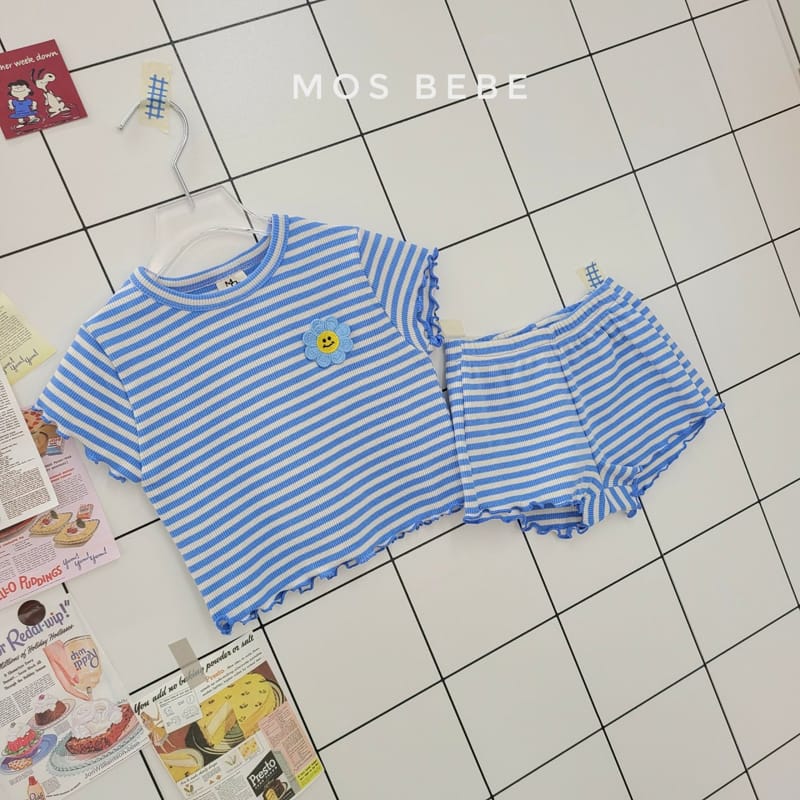 MOS BEBE - Korean Children Fashion - #Kfashion4kids - Daisy Top Bottom Set - 4