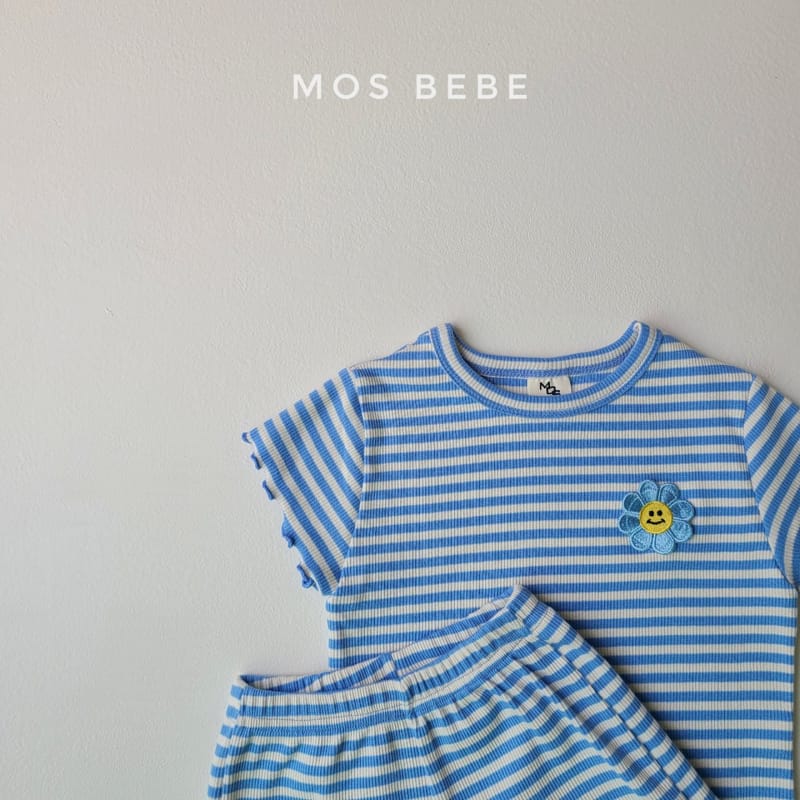 MOS BEBE - Korean Children Fashion - #Kfashion4kids - Daisy Top Bottom Set - 6