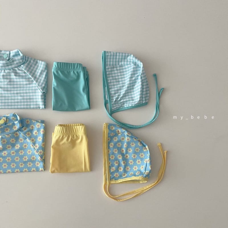 MY BEBE - Korean Children Fashion - #Kfashion4kids - Love Rashguard with Bonnet - 3
