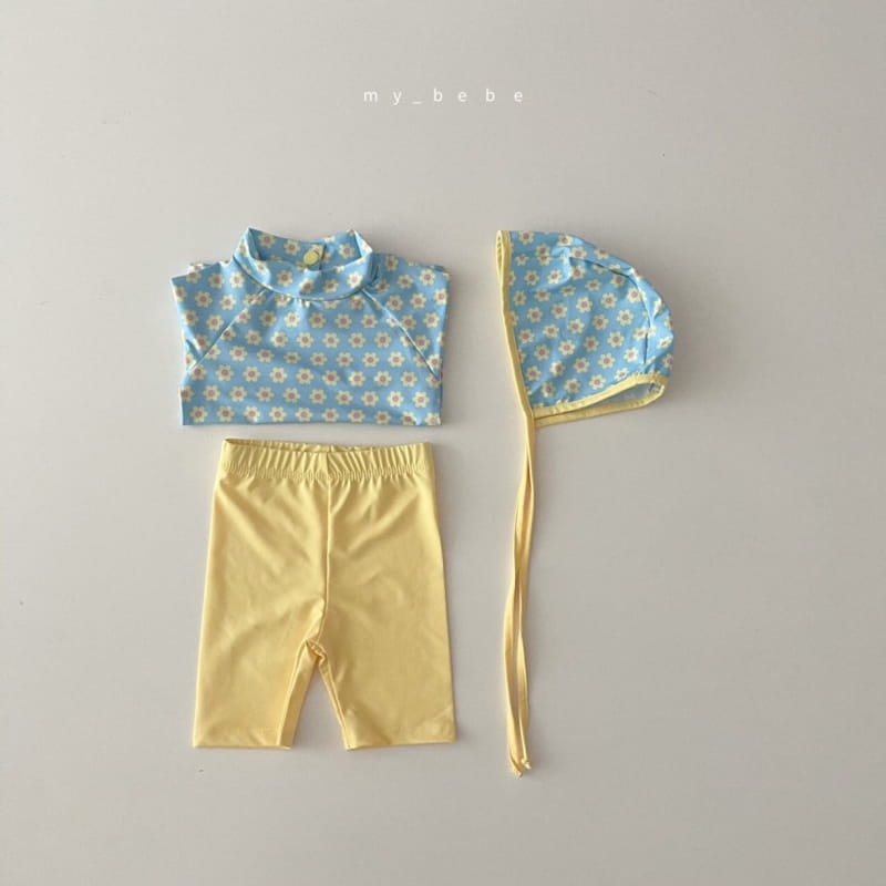 MY BEBE - Korean Children Fashion - #Kfashion4kids - Love Rashguard with Bonnet - 4