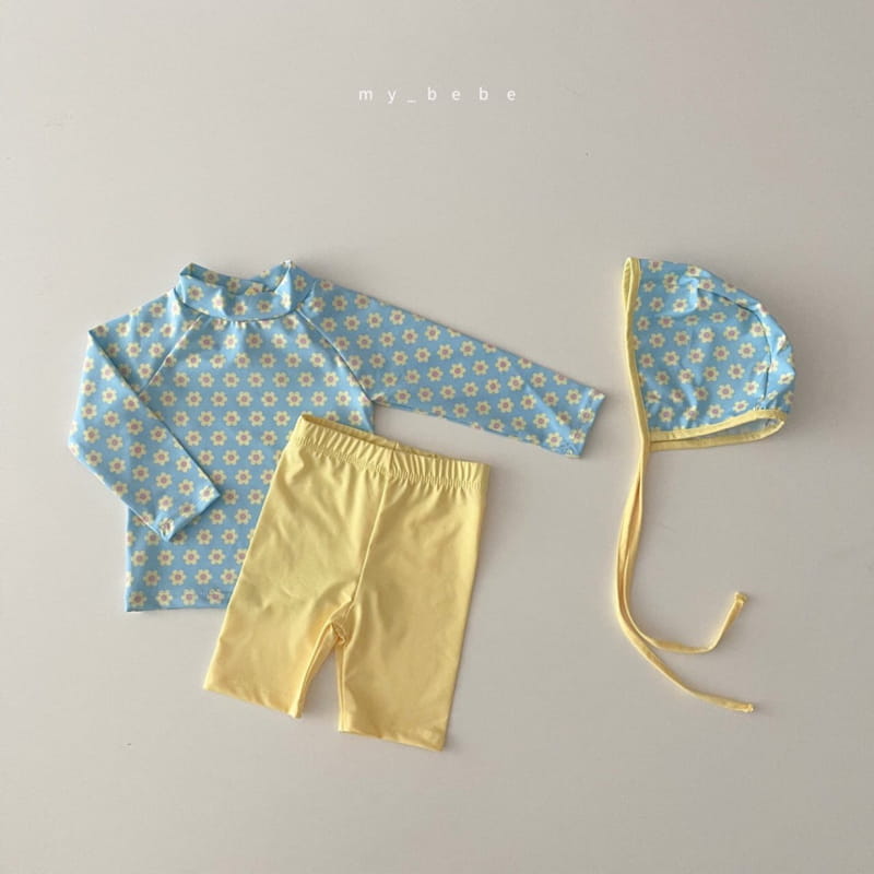 MY BEBE - Korean Children Fashion - #Kfashion4kids - Love Rashguard with Bonnet - 5