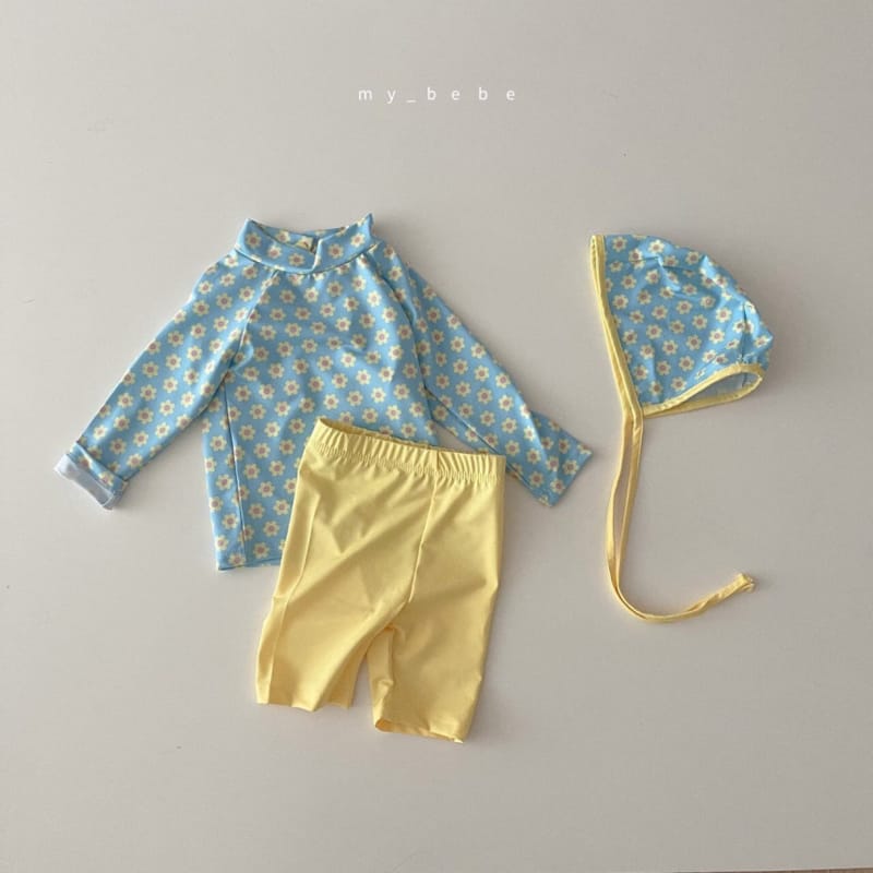 MY BEBE - Korean Children Fashion - #Kfashion4kids - Love Rashguard with Bonnet - 8
