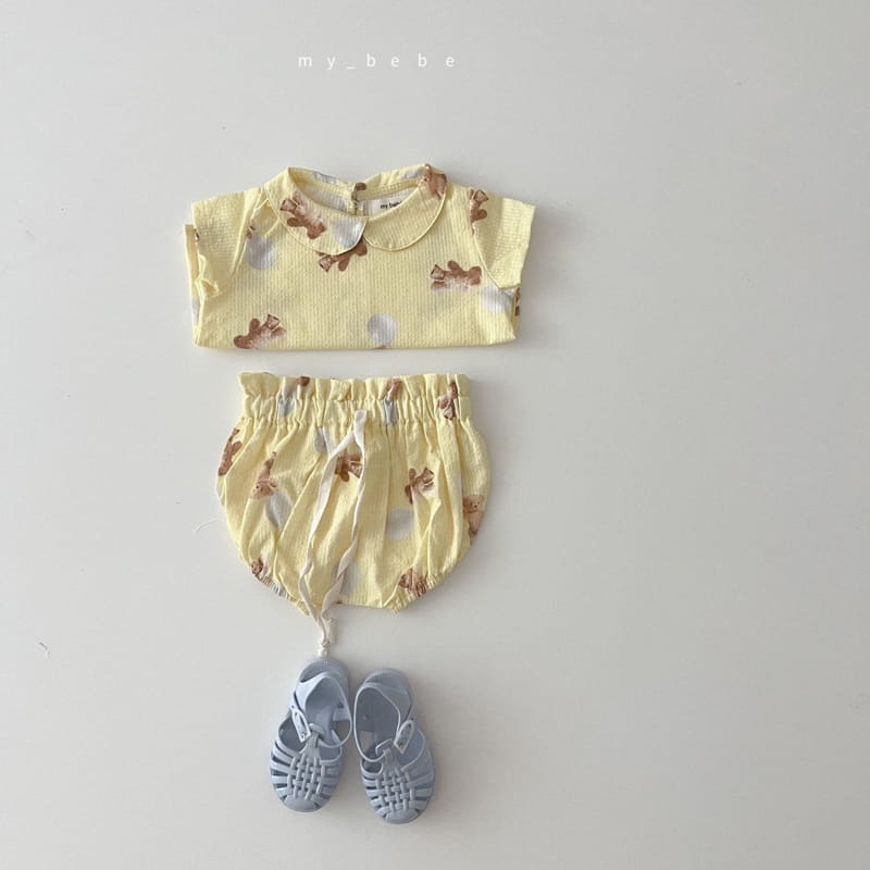 MY BEBE - Korean Children Fashion - #Kfashion4kids - Collar Blouse Bloomer Set - 11