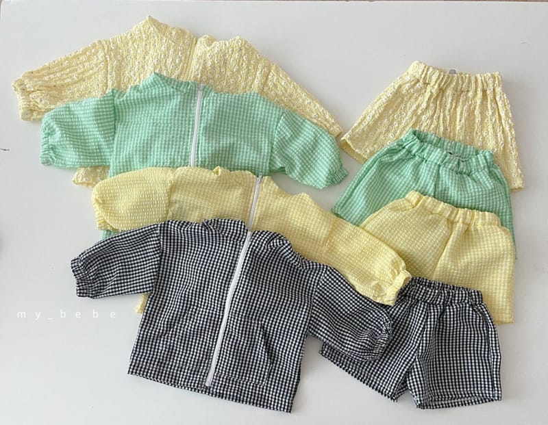 MY BEBE - Korean Children Fashion - #Kfashion4kids - Windbreaker Shorts Set - 3
