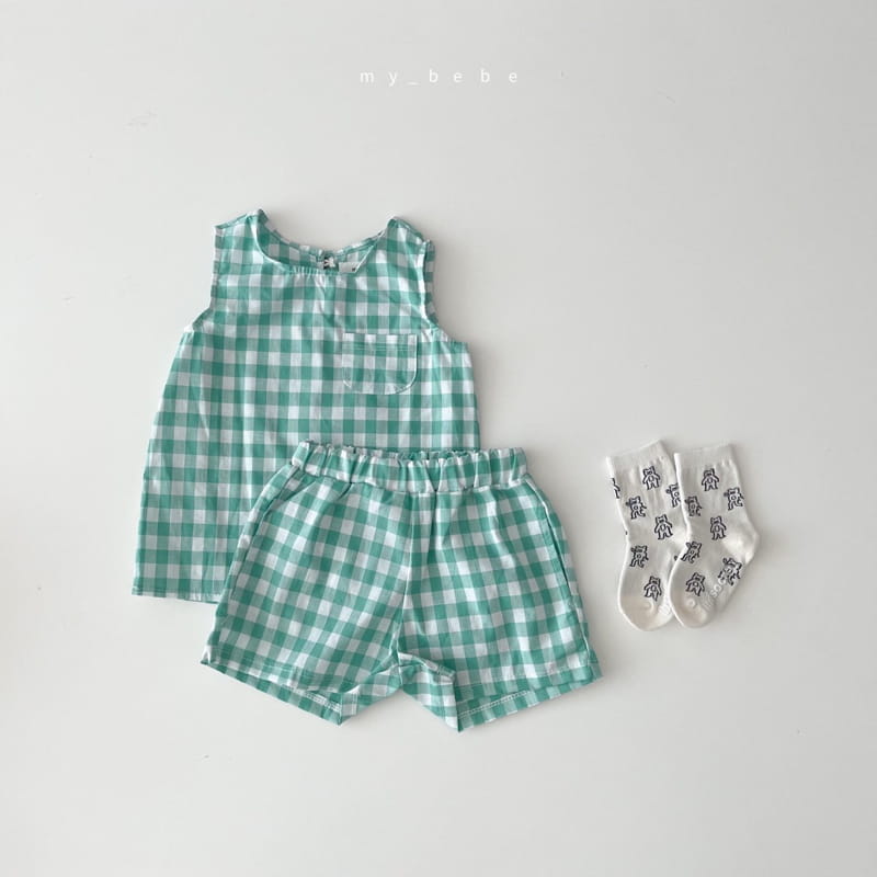 MY BEBE - Korean Children Fashion - #Kfashion4kids - Summer Sleeveless Bottom Set - 11