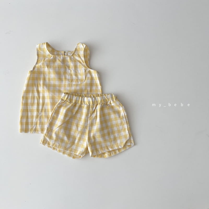 MY BEBE - Korean Children Fashion - #Kfashion4kids - Summer Sleeveless Bottom Set - 5