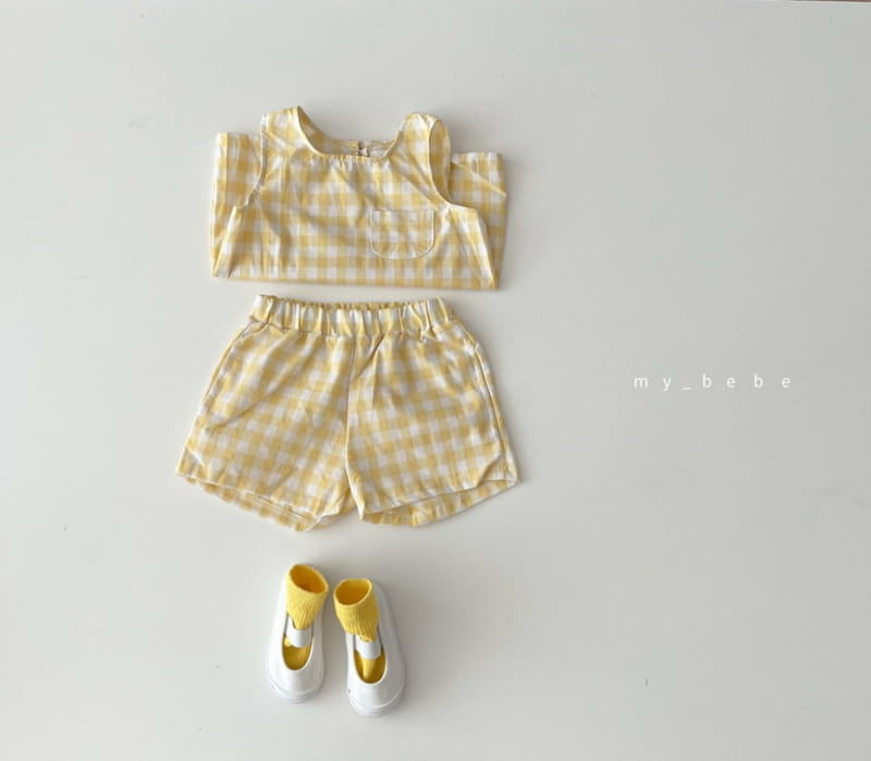 MY BEBE - Korean Children Fashion - #Kfashion4kids - Summer Sleeveless Bottom Set - 6