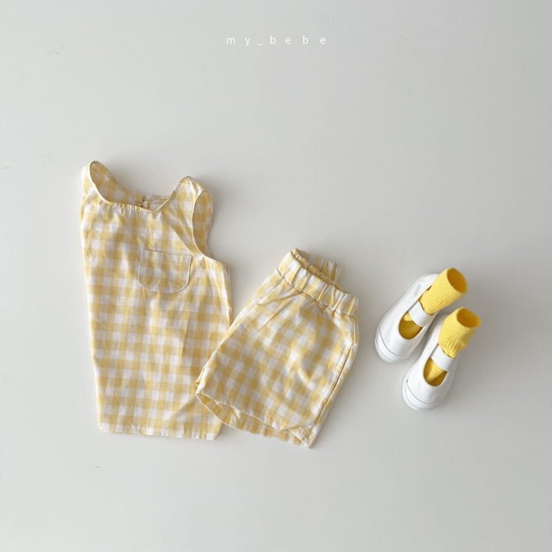 MY BEBE - Korean Children Fashion - #Kfashion4kids - Summer Sleeveless Bottom Set - 7