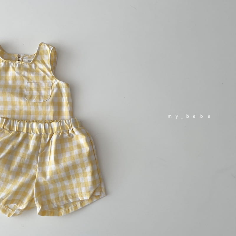 MY BEBE - Korean Children Fashion - #Kfashion4kids - Summer Sleeveless Bottom Set - 8