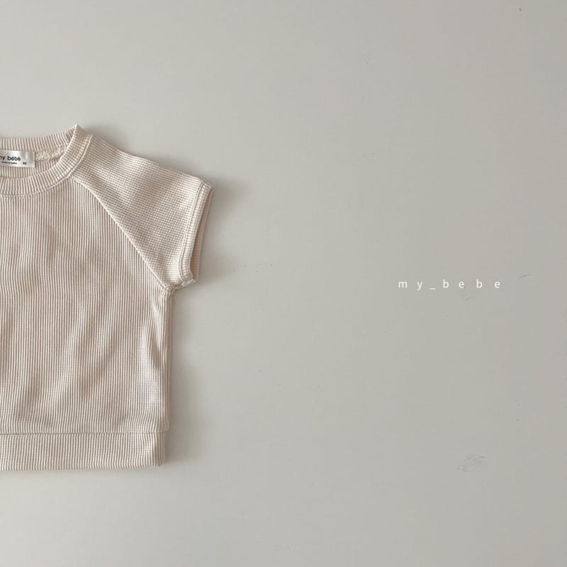 MY BEBE - Korean Children Fashion - #Kfashion4kids - Waffle Top Bottom Set - 7