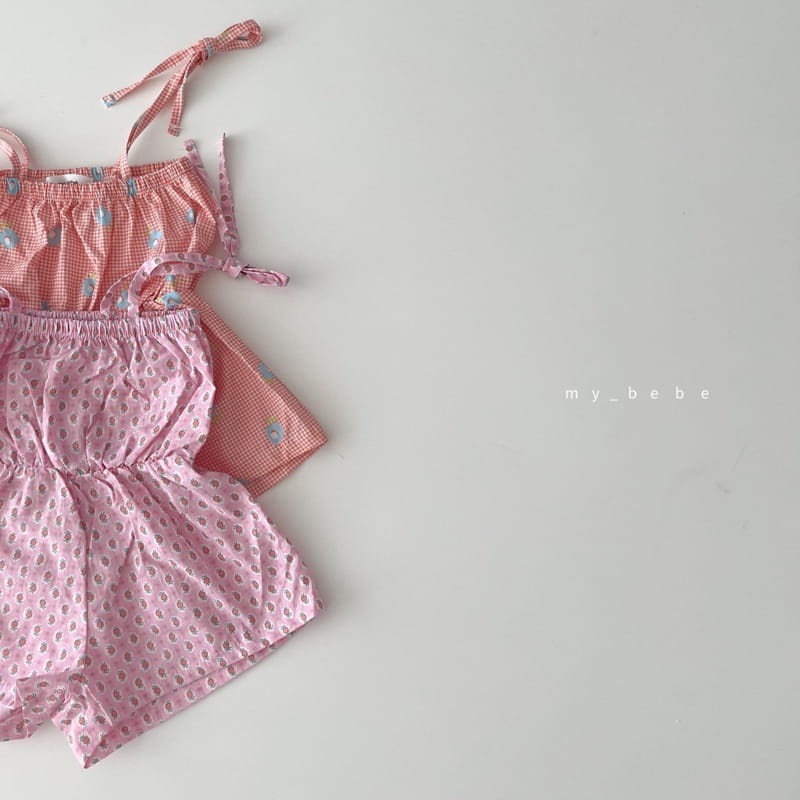 MY BEBE - Korean Children Fashion - #Kfashion4kids - Flower Jumpsuit - 4