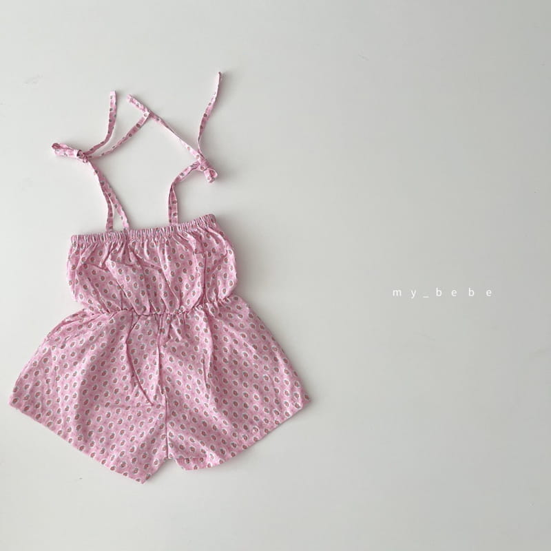 MY BEBE - Korean Children Fashion - #Kfashion4kids - Flower Jumpsuit - 6