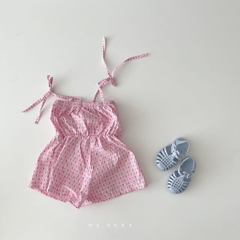 MY BEBE - Korean Children Fashion - #Kfashion4kids - Flower Jumpsuit - 7