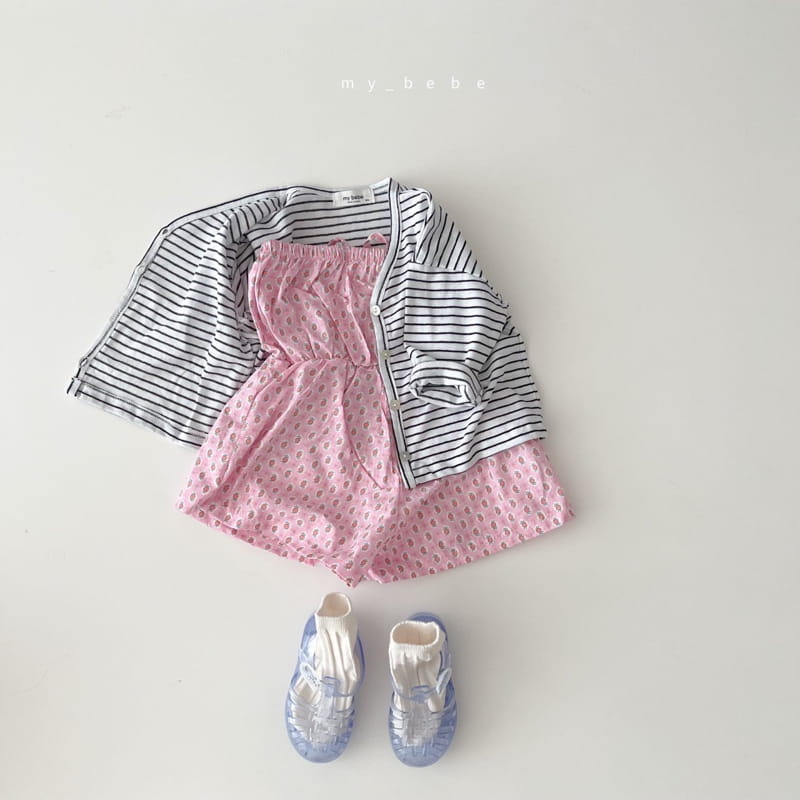 MY BEBE - Korean Children Fashion - #Kfashion4kids - Flower Jumpsuit - 8