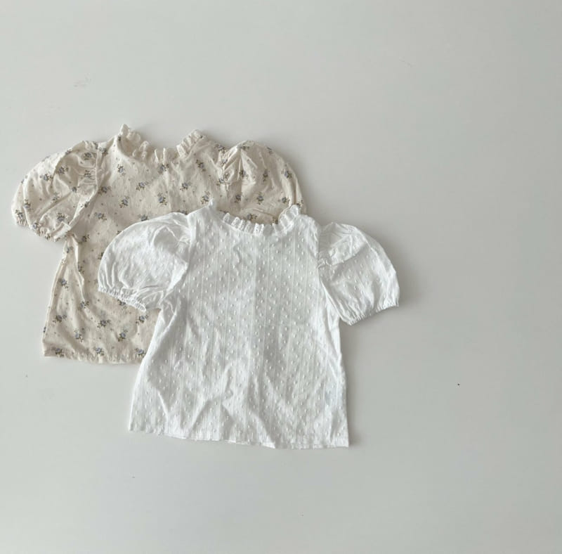 MY BEBE - Korean Children Fashion - #Kfashion4kids - Lace Shirring Blouse - 4