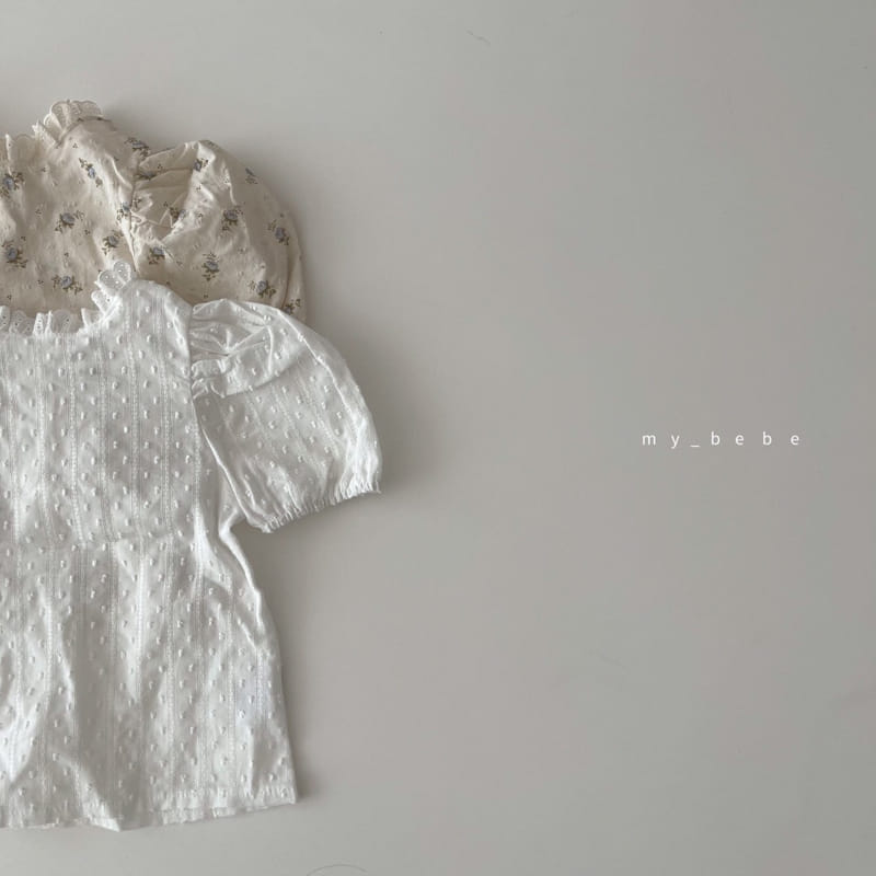 MY BEBE - Korean Children Fashion - #Kfashion4kids - Lace Shirring Blouse - 5