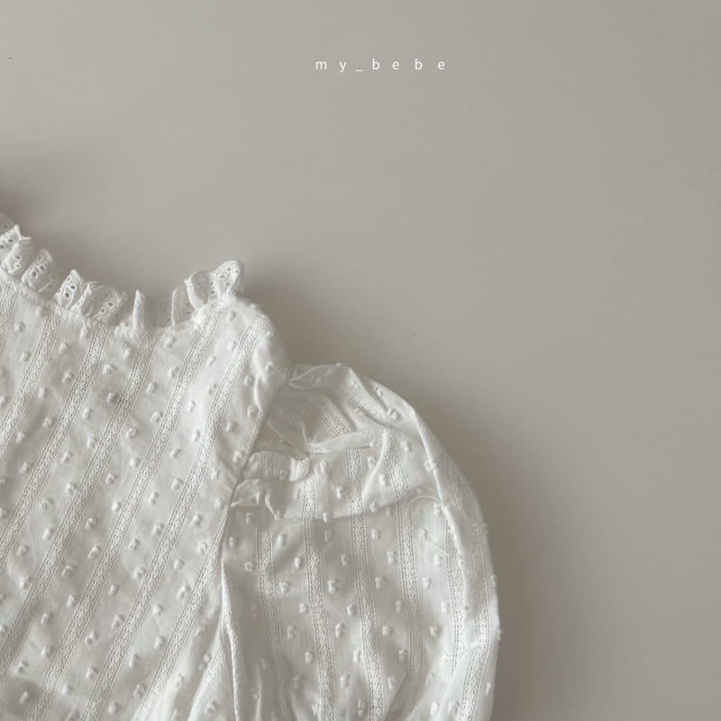 MY BEBE - Korean Children Fashion - #Kfashion4kids - Lace Shirring Blouse - 6