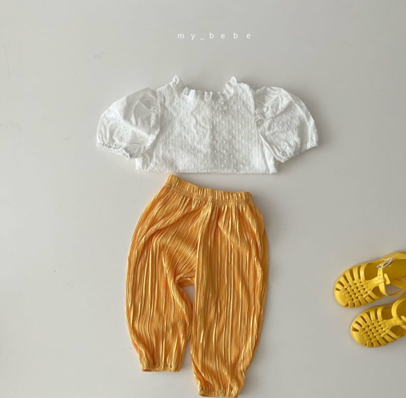 MY BEBE - Korean Children Fashion - #Kfashion4kids - Lace Shirring Blouse - 8