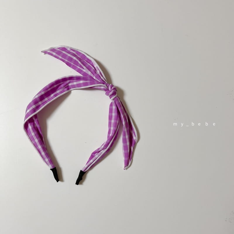 MY BEBE - Korean Children Fashion - #Kfashion4kids - Check Wire Hairband  - 3