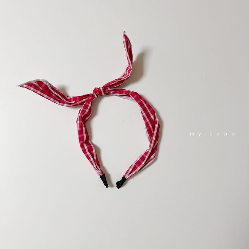 MY BEBE - Korean Children Fashion - #Kfashion4kids - Check Wire Hairband  - 4