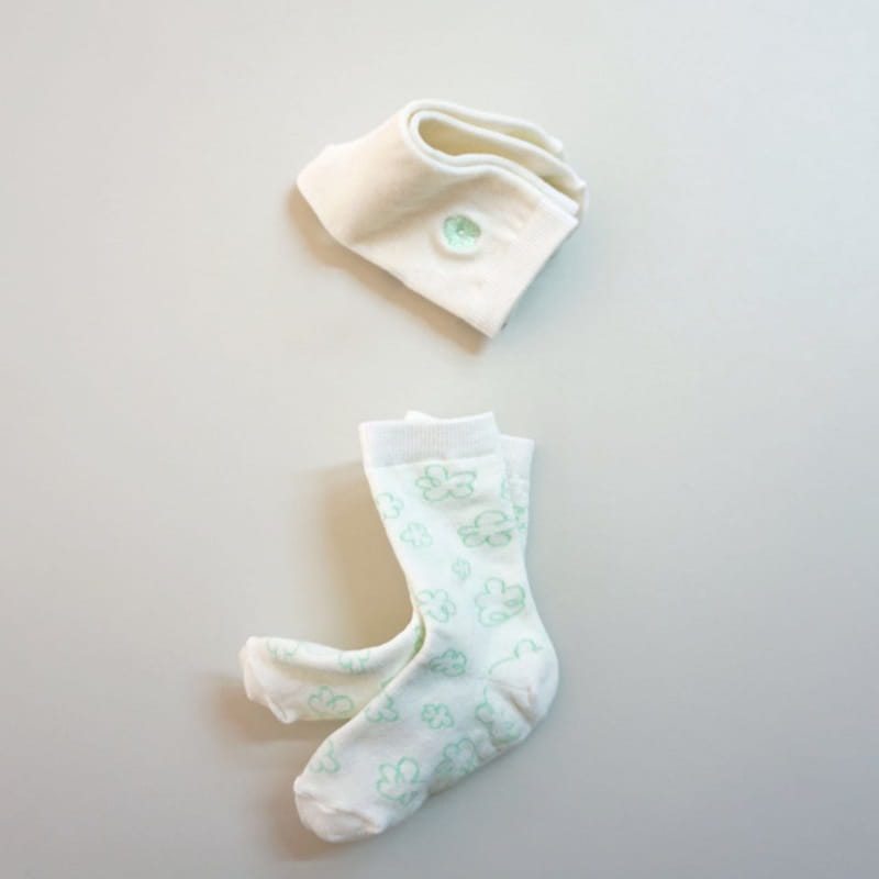 MY SOCKS - Korean Children Fashion - #Kfashion4kids - Melon Socks [set of 2]