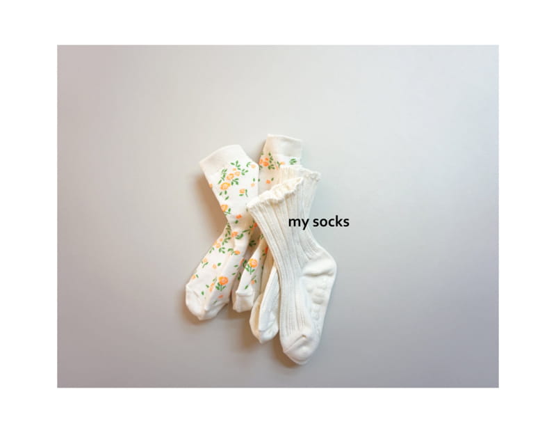 MY SOCKS - Korean Children Fashion - #Kfashion4kids - Hanrabong Socks [set of 2] - 2