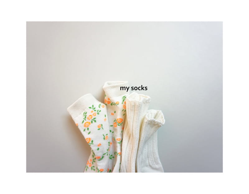 MY SOCKS - Korean Children Fashion - #Kfashion4kids - Hanrabong Socks [set of 2] - 5