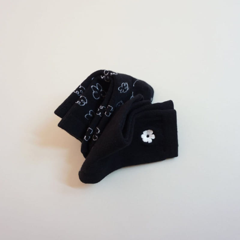 MY SOCKS - Korean Children Fashion - #Kfashion4kids - Eggplant Socks [set of 2]